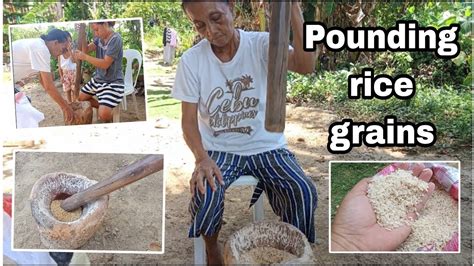 pagbayo|Paano magbayo ng Palay .